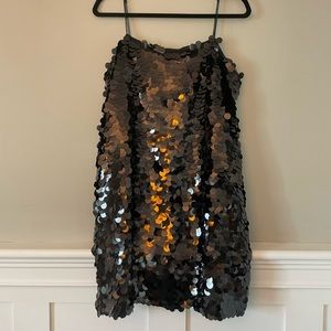 Banana Republic black sequin dress